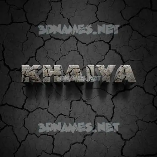 khaiya in Cracked Stone style - 3D name wallpaper khaiya in Cracked Stone style - 3D name wallpaper