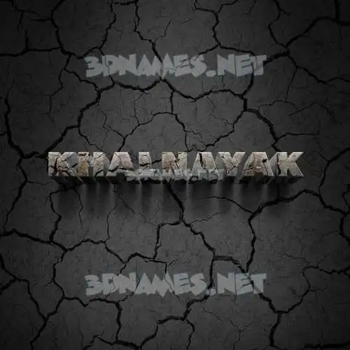 khalnayak in Cracked Stone style - 3D name wallpaper khalnayak in Cracked Stone style - 3D name wallpaper