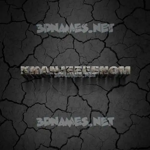 khanjeeeenom in Cracked Stone style - 3D name wallpaper khanjeeeenom in Cracked Stone style - 3D name wallpaper