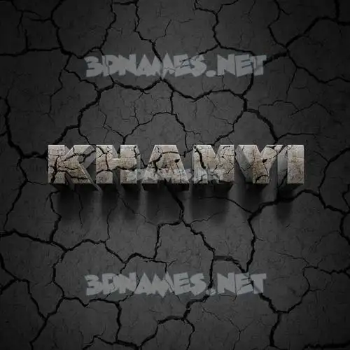khanyi in Cracked Stone style - 3D name wallpaper khanyi in Cracked Stone style - 3D name wallpaper