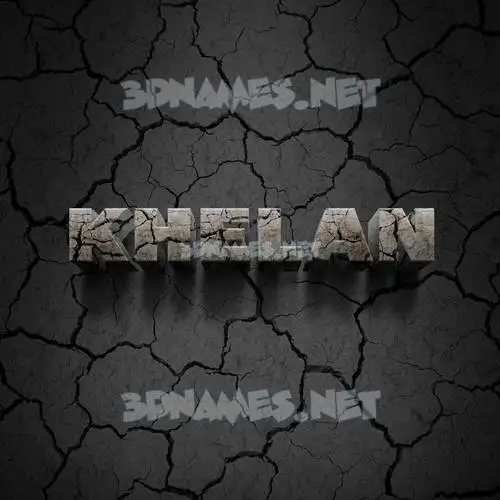 khelan in Cracked Stone style - 3D name wallpaper khelan in Cracked Stone style - 3D name wallpaper