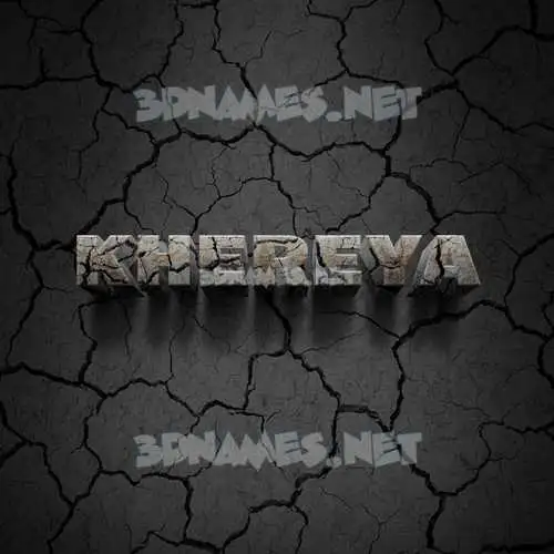 khereya in Cracked Stone style - 3D name wallpaper khereya in Cracked Stone style - 3D name wallpaper