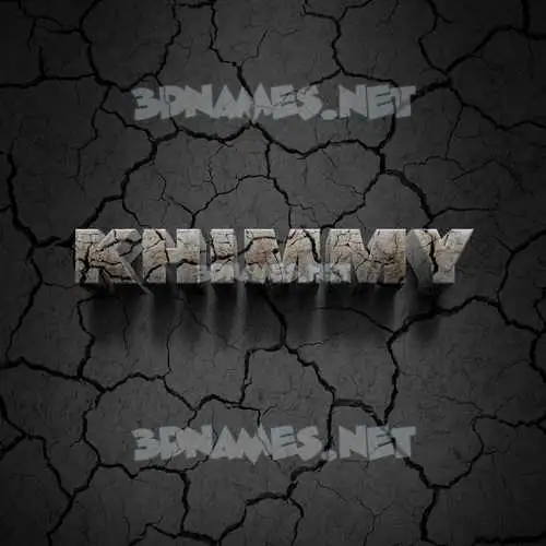 khimmy in Cracked Stone style - 3D name wallpaper khimmy in Cracked Stone style - 3D name wallpaper