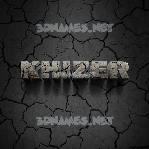 khizer in Cracked Stone style - 3D name wallpaper khizer in Cracked Stone style - 3D name wallpaper