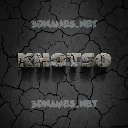 khotso in Cracked Stone style - 3D name wallpaper khotso in Cracked Stone style - 3D name wallpaper