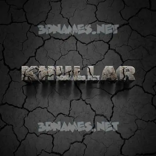 khullar in Cracked Stone style - 3D name wallpaper khullar in Cracked Stone style - 3D name wallpaper