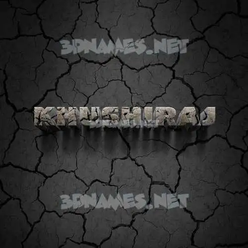 khushiraj in Cracked Stone style - 3D name wallpaper khushiraj in Cracked Stone style - 3D name wallpaper