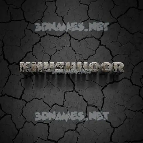 khushnoor in Cracked Stone style - 3D name wallpaper khushnoor in Cracked Stone style - 3D name wallpaper