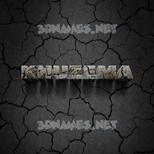 khuzema in Cracked Stone style - 3D name wallpaper khuzema in Cracked Stone style - 3D name wallpaper