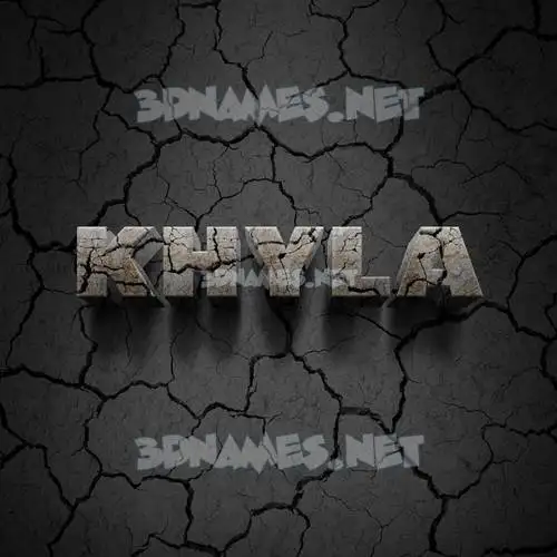khyla in Cracked Stone style - 3D name wallpaper khyla in Cracked Stone style - 3D name wallpaper