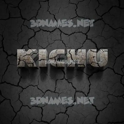 kichu in Cracked Stone style - 3D name wallpaper kichu in Cracked Stone style - 3D name wallpaper