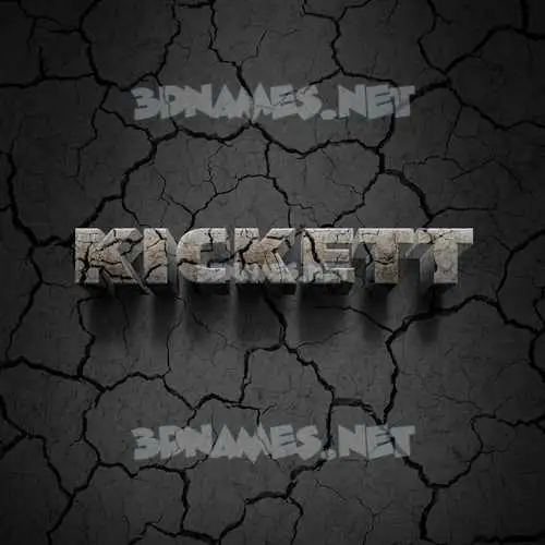 kickett in Cracked Stone style - 3D name wallpaper kickett in Cracked Stone style - 3D name wallpaper