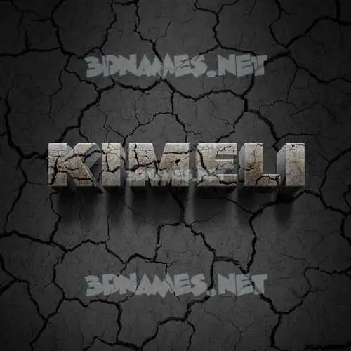 kimeli in Cracked Stone style - 3D name wallpaper kimeli in Cracked Stone style - 3D name wallpaper