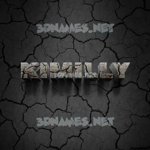 kimilly in Cracked Stone style - 3D name wallpaper kimilly in Cracked Stone style - 3D name wallpaper