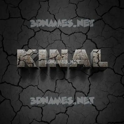 kinal in Cracked Stone style - 3D name wallpaper kinal in Cracked Stone style - 3D name wallpaper