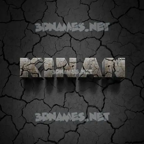 kinan in Cracked Stone style - 3D name wallpaper kinan in Cracked Stone style - 3D name wallpaper