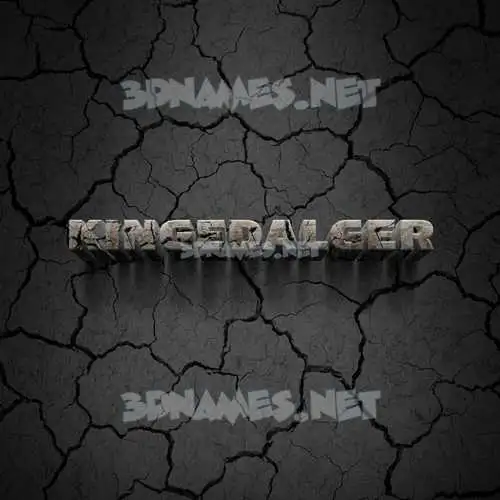 kingedalger in Cracked Stone style - 3D name wallpaper kingedalger in Cracked Stone style - 3D name wallpaper