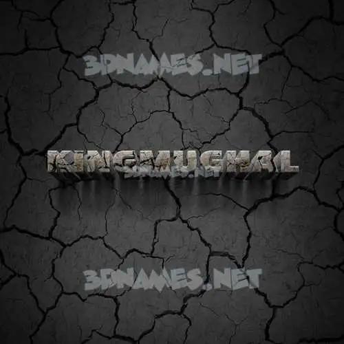 kingmughal in Cracked Stone style - 3D name wallpaper kingmughal in Cracked Stone style - 3D name wallpaper