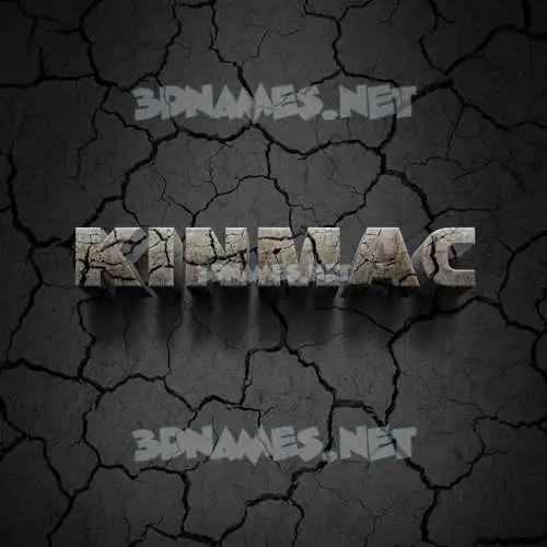 kinmac in Cracked Stone style - 3D name wallpaper kinmac in Cracked Stone style - 3D name wallpaper