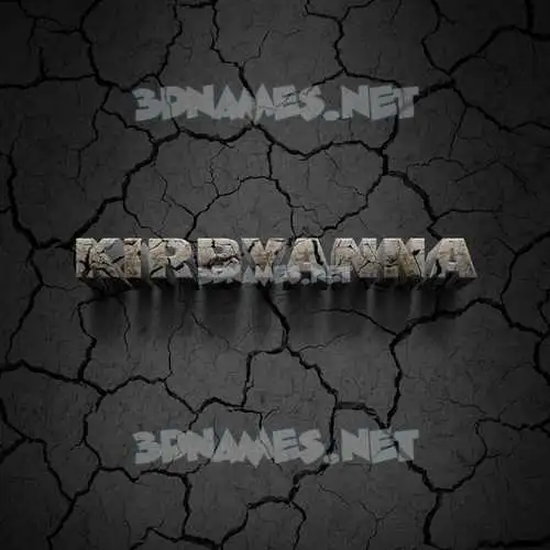 kirbyanna in Cracked Stone style - 3D name wallpaper kirbyanna in Cracked Stone style - 3D name wallpaper