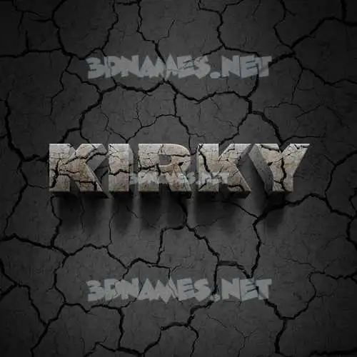 kirky in Cracked Stone style - 3D name wallpaper kirky in Cracked Stone style - 3D name wallpaper