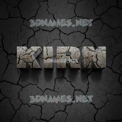 kirn in Cracked Stone style - 3D name wallpaper kirn in Cracked Stone style - 3D name wallpaper