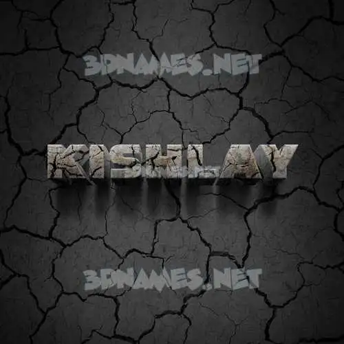 kishlay in Cracked Stone style - 3D name wallpaper kishlay in Cracked Stone style - 3D name wallpaper