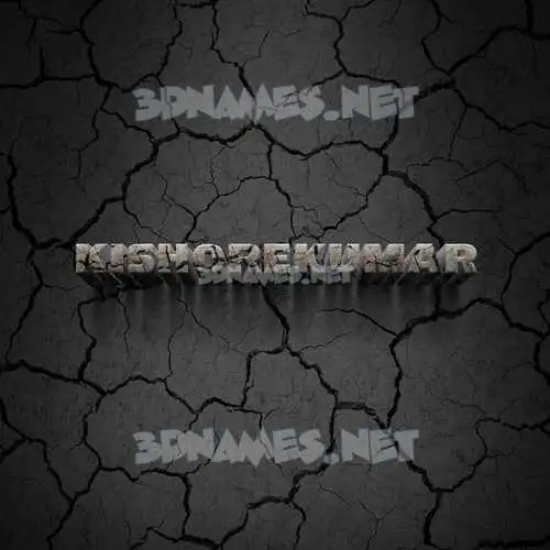 kishorekumar in Cracked Stone style - 3D name wallpaper kishorekumar in Cracked Stone style - 3D name wallpaper