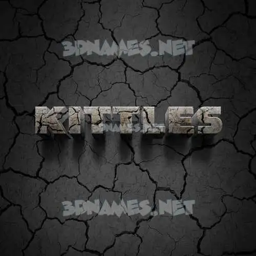 kittles in Cracked Stone style - 3D name wallpaper kittles in Cracked Stone style - 3D name wallpaper