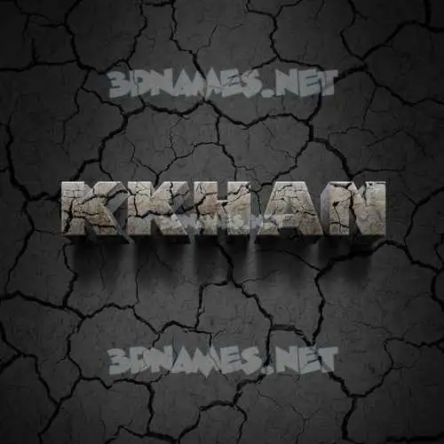 kkhan in Cracked Stone style - 3D name wallpaper kkhan in Cracked Stone style - 3D name wallpaper