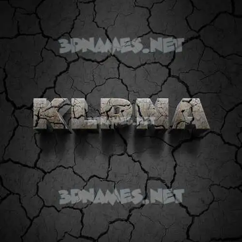 klpna in Cracked Stone style - 3D name wallpaper klpna in Cracked Stone style - 3D name wallpaper