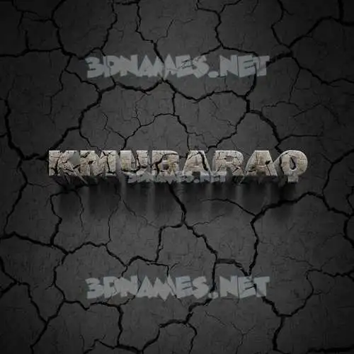 kmubaraq in Cracked Stone style - 3D name wallpaper kmubaraq in Cracked Stone style - 3D name wallpaper