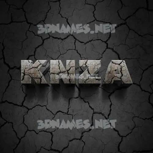 knza in Cracked Stone style - 3D name wallpaper knza in Cracked Stone style - 3D name wallpaper