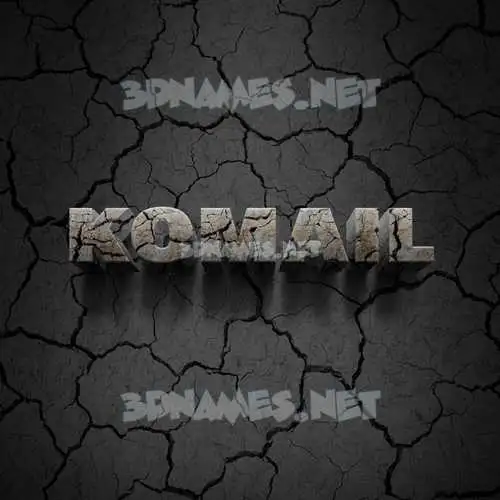 komail in Cracked Stone style - 3D name wallpaper komail in Cracked Stone style - 3D name wallpaper