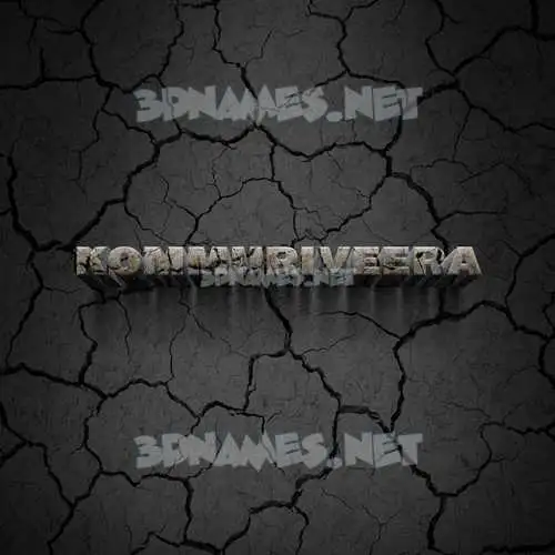 kommuriveera in Cracked Stone style - 3D name wallpaper kommuriveera in Cracked Stone style - 3D name wallpaper