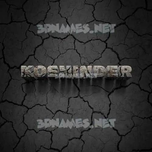 koshinder in Cracked Stone style - 3D name wallpaper koshinder in Cracked Stone style - 3D name wallpaper