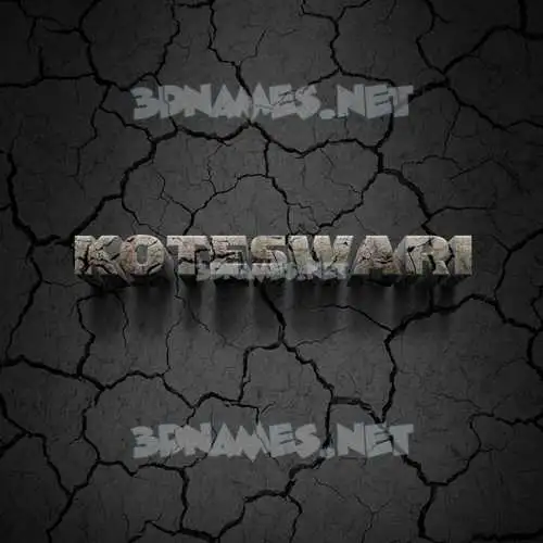 koteswari in Cracked Stone style - 3D name wallpaper koteswari in Cracked Stone style - 3D name wallpaper