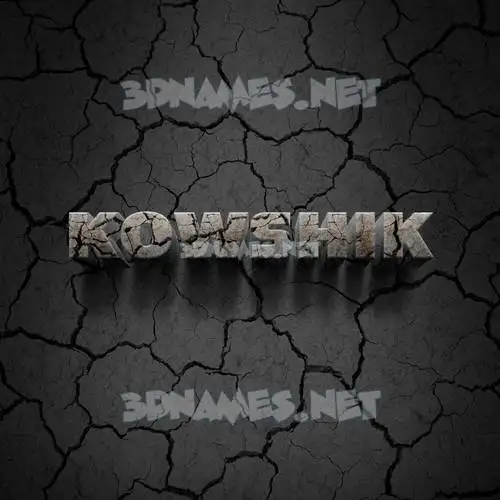 kowshik in Cracked Stone style - 3D name wallpaper kowshik in Cracked Stone style - 3D name wallpaper