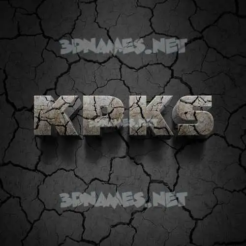 kpks in Cracked Stone style - 3D name wallpaper kpks in Cracked Stone style - 3D name wallpaper