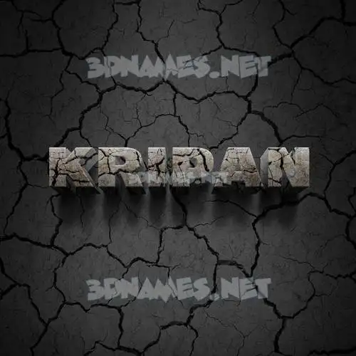 kripan in Cracked Stone style - 3D name wallpaper kripan in Cracked Stone style - 3D name wallpaper