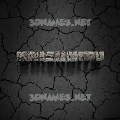 krishnitu in Cracked Stone style - 3D name wallpaper krishnitu in Cracked Stone style - 3D name wallpaper