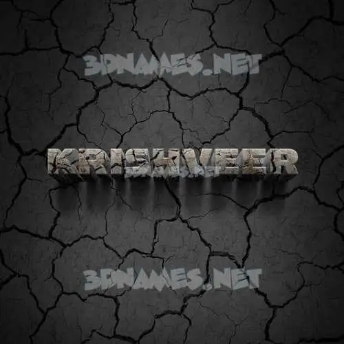 krishveer in Cracked Stone style - 3D name wallpaper krishveer in Cracked Stone style - 3D name wallpaper