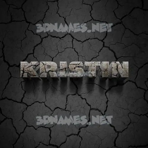 kristin in Cracked Stone style - 3D name wallpaper kristin in Cracked Stone style - 3D name wallpaper