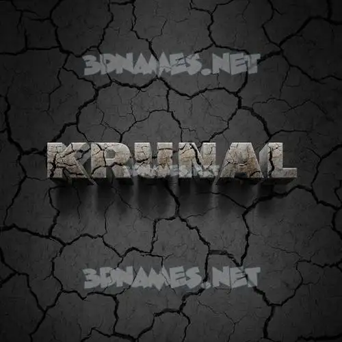 krunal in Cracked Stone style - 3D name wallpaper krunal in Cracked Stone style - 3D name wallpaper