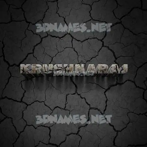 krushnaraj in Cracked Stone style - 3D name wallpaper krushnaraj in Cracked Stone style - 3D name wallpaper
