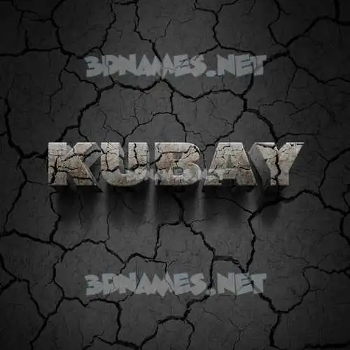 kubay in Cracked Stone style - 3D name wallpaper kubay in Cracked Stone style - 3D name wallpaper