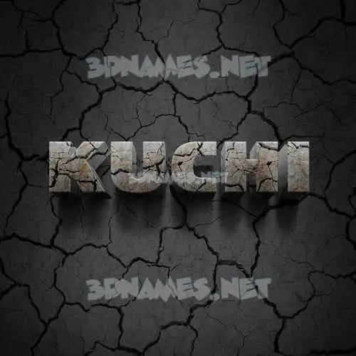 kuchi in Cracked Stone style - 3D name wallpaper kuchi in Cracked Stone style - 3D name wallpaper