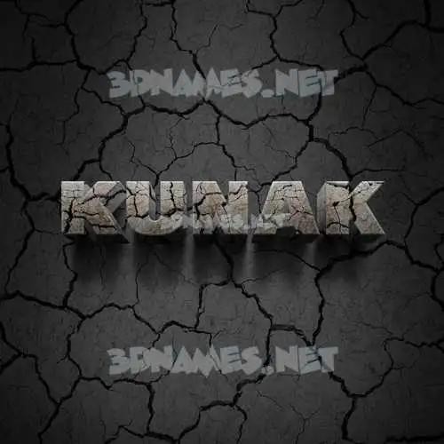 kunak in Cracked Stone style - 3D name wallpaper kunak in Cracked Stone style - 3D name wallpaper