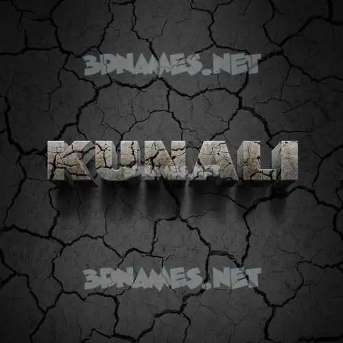 kunali in Cracked Stone style - 3D name wallpaper kunali in Cracked Stone style - 3D name wallpaper