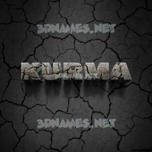 kurma in Cracked Stone style - 3D name wallpaper kurma in Cracked Stone style - 3D name wallpaper